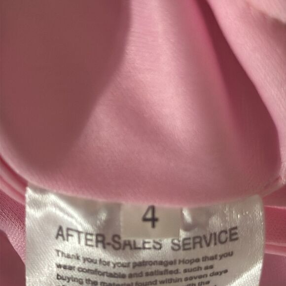 Women’s Pink Sequined Short Homecoming Party Dress Ruffle Hem CorsetBack Size 4 - Picture 15 of 16